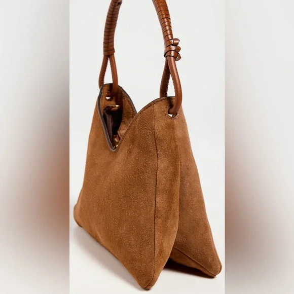 Staud Valerie Tan Suede Hobo Bag - Picture 2 of 5